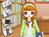 Gioco Vestire la ragazza della biblioteca  on-line