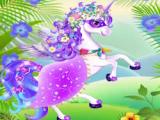 Gioco Vesti il tuo bambino con l'unicorno  on-line