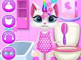 Gioco Cura quotidiana dell'unicorno di Kitty  on-line