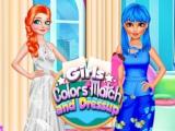 Gioco I colori delle ragazze si abbinano e si vestono  on-line