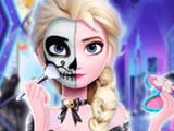 Gioco Il tatuaggio della festa di Halloween di Elsa  on-line
