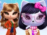 Gioco Kitty Squad Winter Vesti  on-line