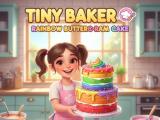 Gioco Tiny Baker: torta arcobaleno con crema al burro  on-line