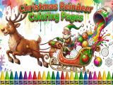 Gioco Disegni da colorare di renne di Natale  on-line