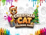 Gioco Disegni da colorare di gatti di Natale  on-line