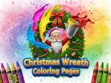 Gioco Disegni da colorare di ghirlande di Natale  on-line