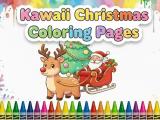 Gioco Disegni da colorare di Natale Kawaii  on-line