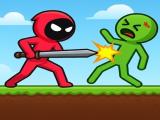 Gioco Red Stickman contro la Scuola dei Mostri  on-line