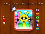 Gioco Sprunki Time da colorare facile  on-line