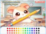 Game Dibujos Para Colorear De Animales Lindos De Anime  en línea