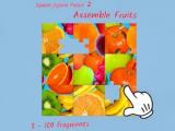 Game Puzzle cuadrado 2 - Armar frutas  en línea