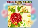 Game Puzzle carré 2 Assembler des fleurs  en ligne