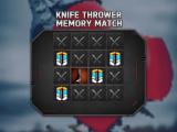 Game Partido de memoria del lanzador de cuchillos  en línea