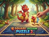 Game Puzzle carré 2 - Assembler un dessin animé  en ligne