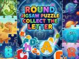 ゲーム丸いジグソーパズル - 手紙を集めよう オンライン