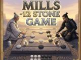 Game Molinos - Juego de 12 piedras  en línea